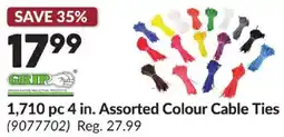 Princess Auto Grip Assorted Colour Cable Ties offer