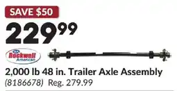 Princess Auto Trailer Axle Assembly offer