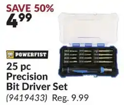 Princess Auto Powerfist Precision Bit Driver Set offer