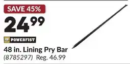 Princess Auto Powerfist Lining Pry Bar offer