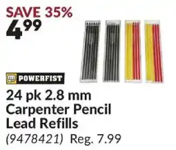 Princess Auto Powerfist Carpenter Pencil Lead Refills offer
