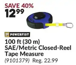 Princess Auto Powerfist SAE/ Metric Closed-Reel Tape Measure offer
