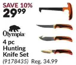 Princess Auto Olympia Hunting Knife Set offer