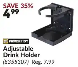 Princess Auto Powerfist Adjustable Drink Holder offer