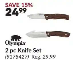 Princess Auto Olympia Knife Set offer