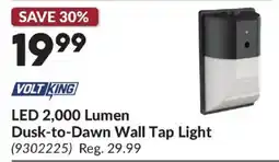 Princess Auto Volt King LED 2,000 Lumen Dusk-to-Dawn Wall Tap Light offer