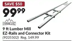 Princess Auto Bozeman Lumber Mill EZ-Rails and Connector Kit offer