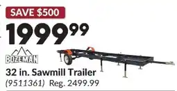 Princess Auto Bozeman Sawmill Trailer offer