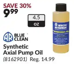 Princess Auto Blue Clean Synthetic Axial Pump Oil offer