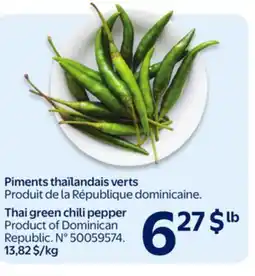 Walmart Thai green chili pepper offer