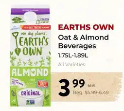 Marche Leo's EARTHS OWN Oat & Almond Beverages offer