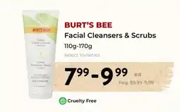 Marche Leo's BURT'S BEE Facial Cleansers & Scrubs offer