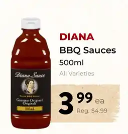 Marche Leo's DIANA BBQ Sauces offer