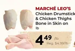 Marche Leo's Marché Leo's Chicken Drumsticks & Chicken Things Bone in skin on offer