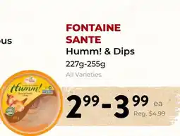 Marche Leo's FONTAINE SANTE Humm! & Dips offer