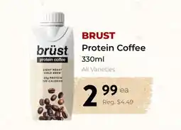 Marche Leo's BRUST Protein Coffee offer