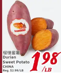 United Supermarket Durian Sweet Potato offer