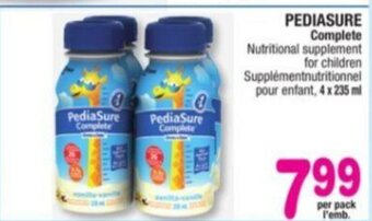 Jean Coutu Pediasure Complete offer