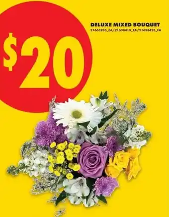 No Frills Deluxe mixed bouquet offer