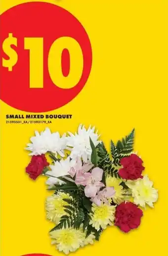 No Frills Small mixed bouquet offer