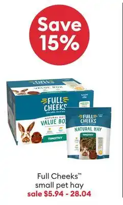 Petsmart Full Cheeks small pet hay offer