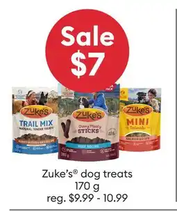 Petsmart Zuke's dog treats offer
