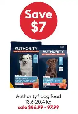 Petsmart Authority dog food offer