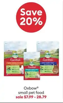 Petsmart Oxbow small pet food offer