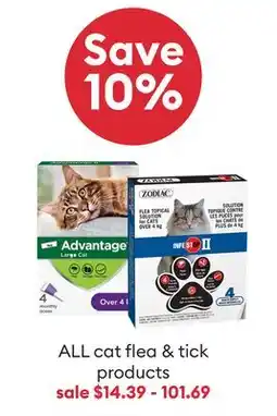 Petsmart ALL cat flea & tick products offer