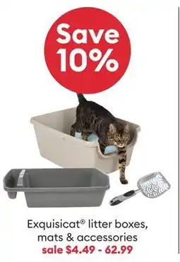 Petsmart Exquisicat litter boxes, mats & accessories offer