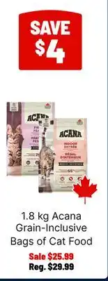 Ren’s Pets Depot Acana Grain-Inclusive Bags of Cat Food offer