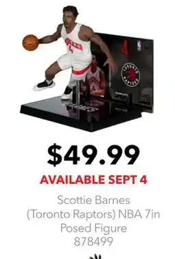 GameStop Scottie Barnes (Toronto Raptors) NBA 7in Posed Figure offer