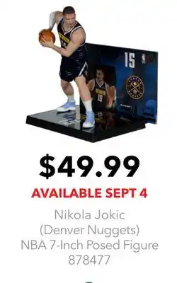 GameStop Nikola Jokic (Denver Nuggets) NBA 7-Inch Posed Figure offer