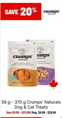 Ren’s Pets Depot Crumps' Naturals Dog & Cat Treats offer