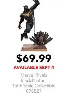 GameStop Marvel Rivals Black Panther 1:6th Scale Collectible offer