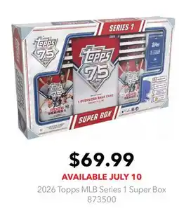 GameStop 2026 Topps MLB Series 1 Super Box offer