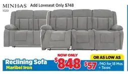 Surplus Furniture Maribel Iron Reclining Sofa offer
