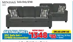 Surplus Furniture 5PC Package: Lilly Surge Sofa & Loveseat offer