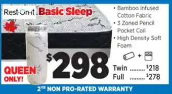 Surplus Furniture Basic Sleep Queen Mattress offer