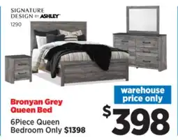 Surplus Furniture Bronyan Grey Queen Bed offer