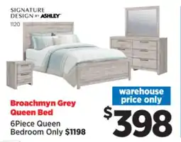 Surplus Furniture Broachman Grey Queen Bed offer