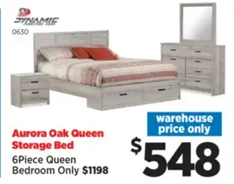 Surplus Furniture Aurora Oak Queen Storage Bed offer
