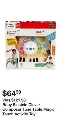 Well Baby Einstein Clever Composer Tune Table Magic Touch Activity Toy offer
