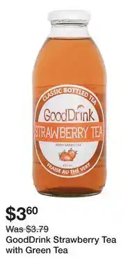 Well GoodDrink Strawberry Tea with Green Tea offer