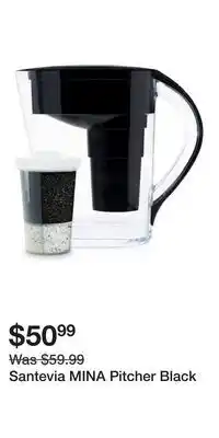 Well Santevia MINA Pitcher Black offer