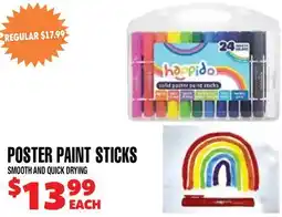 Len's Mill Stores HAPPIDO POSTER PAINT STICKS offer