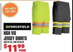Len's Mill Stores FORCEFIELD HIGH VIS JERSEY SHORTS offer