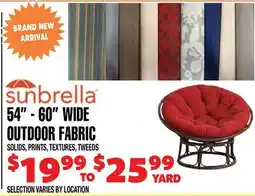 Len's Mill Stores Sunbrella 54 - 60 WIDE OUTDOOR FABRIC offer