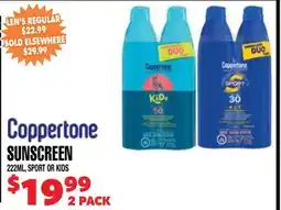 Len's Mill Stores Coppertone SUNSCREEN offer