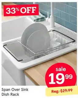 Kitchen Stuff Plus Span Over Sink Dish Rack offer